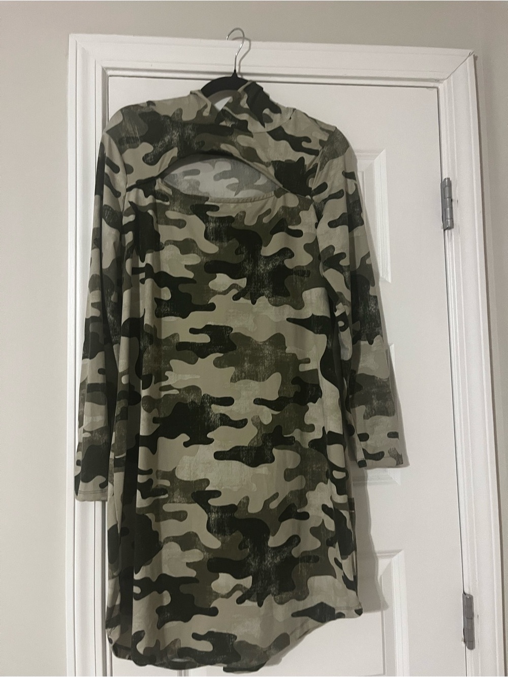 Hooded Camo Dress